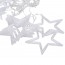 LED Χριστουγεννιάτικα Φωτάκια Ασύμμετρη Κουρτίνα 3μ σε Σχήμα Αστεριού με Λευκό Θερμό Κίτρινο Φώς LED Christmas Lights Star