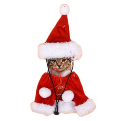 Χριστουγεννιάτικη Στολή Αγιου Βασίλη για Γάτες