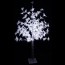 Διακοσμητικό Δέντρο 170εκ με Λευκά Φύλλα και Φωτισμό Led