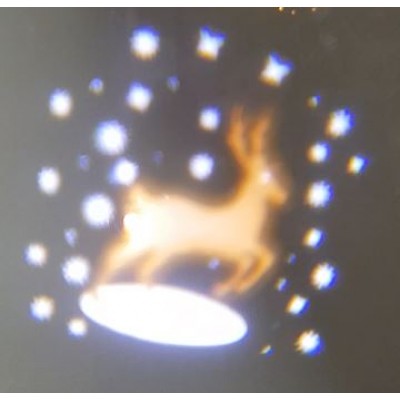 Χριστουγεννιάτικος Νυχτερινός Φωτισμός με 4 Θέματα - Remoted Led Slides Projector
