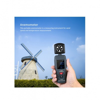 Ψηφιακό Ανεμόμετρο με LCD Οθόνη Smart Sensor ST-9606