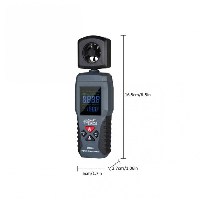 Ψηφιακό Ανεμόμετρο με LCD Οθόνη Smart Sensor ST-9606