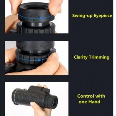 Compact Μονόκυαλο Near Focus 35x50 Day & Night WeatherProof με Πυξίδα