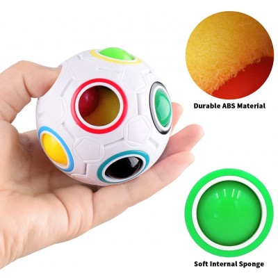 Fidget Anti-Stress Ball - Αγχολυτικό Παιχνίδι - Mini Magic Rainbow Ball Football