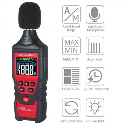 Ψηφιακός Μετρητής Ήχου Smart Sensors ST6824