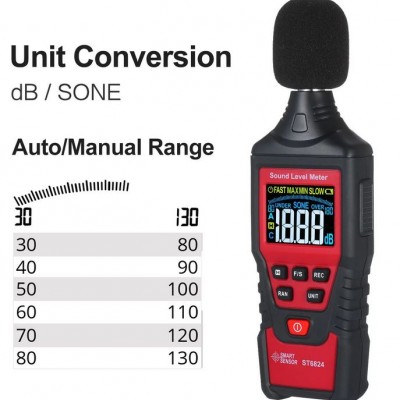 Ψηφιακός Μετρητής Ήχου Smart Sensors ST6824