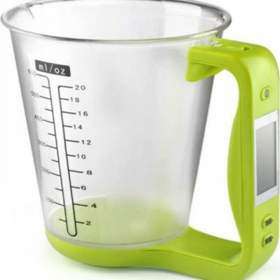 Κούπα Μέτρησης με Ζυγαριά Ψηφιακή LCD 600ml - Digital Scale with Measuring Cup 2032