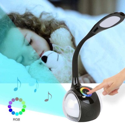 Smart Φωτιστικό Αφής LED & Bluetooth Ηχείο με Εύκαμπτο Βραχίονα - Colour Control Speaker Table Lamp & Night Light