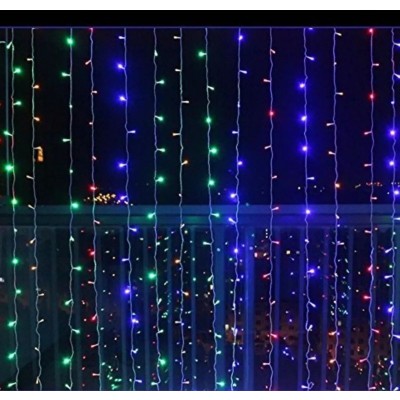 320 LED Λαμπάκια Χριστουγεννιάτικη Κουρτίνα RGB Πολύχρωμος Φωτισμός - Digital Light Series