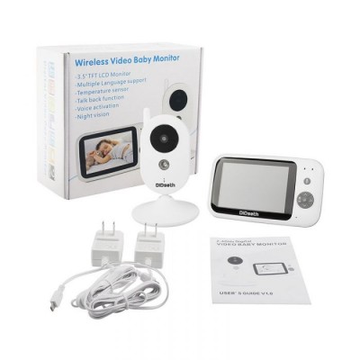 Ασύρματη Ενδοεπικοινωνία Μωρού με Κάμερα, Έγχρωμη Οθόνη LCD 3.5", Νυχτερινή Όραση, Ανίχνευση Θερμοκρασίας, Μικρόφωνο και Νανουρίσματα ZR303 OEM