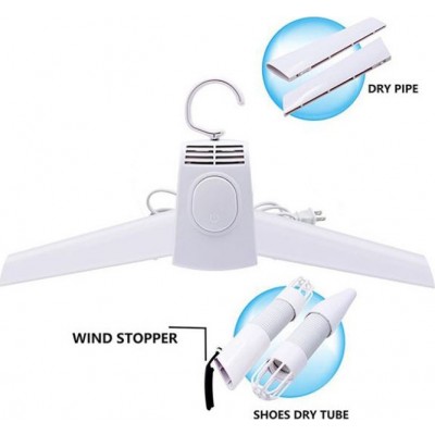 Φορητή Ηλεκτρική Κρεμάστρα Στεγνωτήρας Ταξιδιού για Όλα τα Ρούχα - Αερόθερμο για Πετσέτες, Παπούτσια, Εσώρουχα, Μπλούζες, Κάλτσες