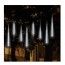 Διπλή Αδιάβροχη Χριστουγεννιάτικη LED Βροχή Μετεωριτών 10τμχ x 30cm 5m Arrango Λευκός Ψυχρός Φωτισμός - Σταγόνες Σταλακτίτες
