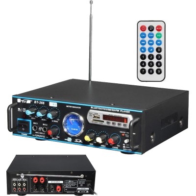 Ενισχυτής Ψηφιακό Ηχοσύστημα Καραόκε 12V-220V MP3 Player με σύνδεση Bluetooth & USB με Τηλεχειριστήριο, BT-266
