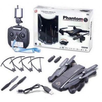 Τετρακόπτερο Drone Phantom D5HW με Κάμερα 720p και Χειριστήριο