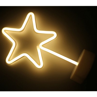 Διακοσμητικό Επιτραπέζιο Φωτιστικό Led Neon  Αστέρι - Decoration Lamp 20x12x12cm