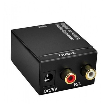 Μετατροπέας Ψηφιακού Ήχου Optical / Toslink / Coaxial σε Αναλογικό RCA L/R  - Digital Optical to Analog Converter Switch
