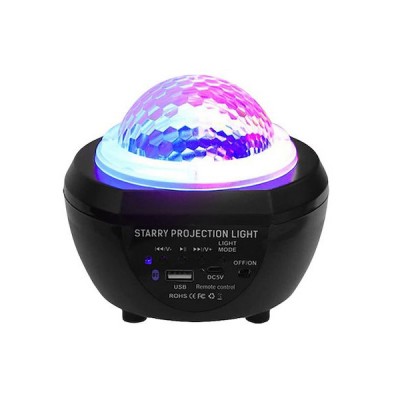Διακοσμητικό Φωτιστικό LED Party Light Star Projector RGB με Ηχείο και Τηλεχειριστήριο