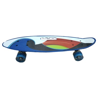Skateboard 22" - Τροχοσανίδα Σκέητμπορντ με Τροχούς 55mm 55x14x9.5εκ YB-108 Rainbow