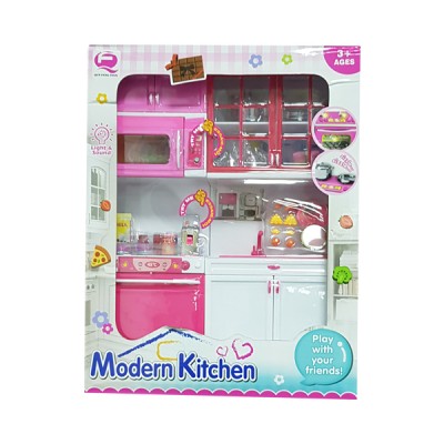 Παιδικό Σετ Κουζίνας με Ντουλάπια και Συσκευές Modern Kitchen