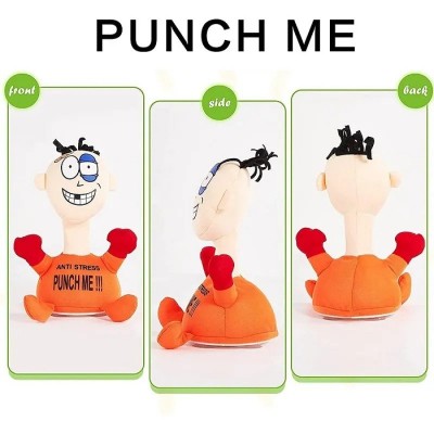 Κούκλα κατά του Άγχους που Ουρλιάζει με Βεντούζες και Μπαταρίες - Electric Punch Me Anti Stress Doll 20x11.5cm