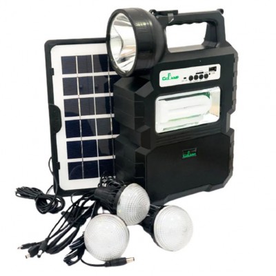 Ηλιακό Κιτ CL-810 - Ισχυρός Ηλιακός Φακός 10W LED, Powerbank & Bluetooth Ηχείο Mp3 Fm Radio Sport Light