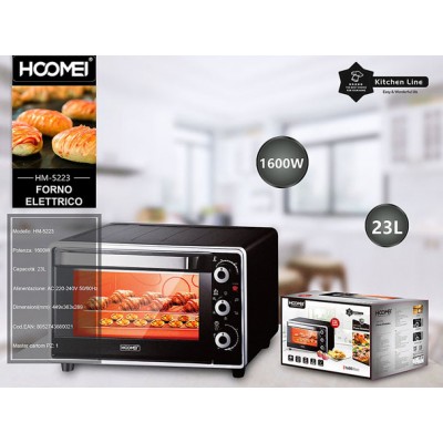 Ηλεκτρικό Φουρνάκι 23lt Χωρίς Εστίες Hoomei HM-5223