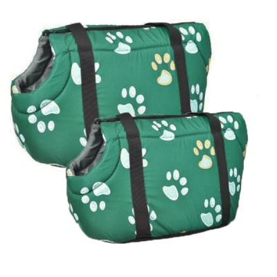 Τσάντα Μεταφοράς Μικρού - Μεσαίου Σκύλου με Σχέδιο Πατούσες 50x28cm & Έξτρα Εσωτερική Τσάντα 45x25cm