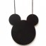 Κολιέ απο Plexiglass Mickey Mouse με Μακριά Αλυσίδα 40cm