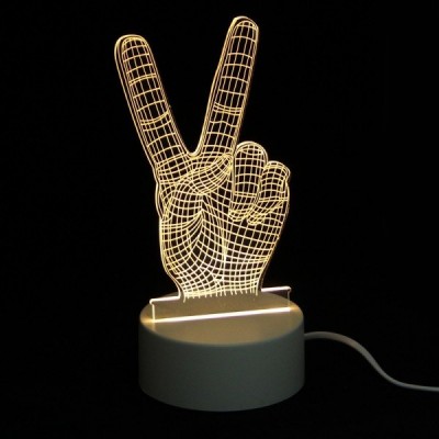 Διακοσμητικό Τρισδιάστατο LED Φωτιστικό VICTORY - 3D Desk Lamp Victory