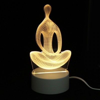 Διακοσμητικό Τρισδιάστατο LED Φωτιστικό YOGA - 3D Desk Lamp Yoga