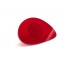Δαχτυλίδι Fashion Red Stone με Κόκκινο Ημιδιάφανο Plexiglass και Ρυθμιζόμενη Βέρα