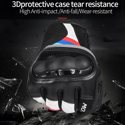 Συνθετικά Softshell Γάντια Μηχανής 4 Εποχών, Αντιολισθητικά με Προστατευτικά Αρθρώσεων, Ενισχυμένη Παλάμη, Δυνατότητα Αφής σε Smartphone