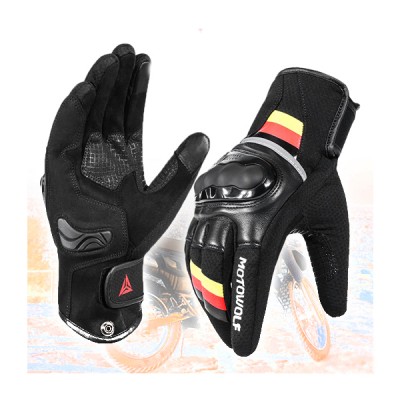 Συνθετικά Softshell Γάντια Μηχανής 4 Εποχών Medium, Αντιολισθητικά με Προστατευτικά Αρθρώσεων, Ενισχυμένη Παλάμη, Δυνατότητα Αφής σε Smartphone
