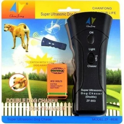 Ισχυρή Συσκευή Απώθησης & Εκπαίδευσης Σκύλων 15m με Εκτυφλωτικό LED Strobe Light & Υπερήχους