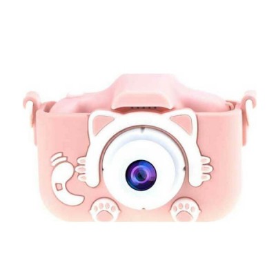 Q1 Kitty Kids Ψηφιακή Φωτογραφική Κάμερα Compact 12MP με Οθόνη 2" - Παιχνίδια - Ανάλυση Φωτογραφίας 4K & Aνάλυση Βίντεο 1080p