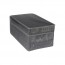 Υφασμάτινο Κουτί Αποθήκευσης Γενικής Χρήσης Γκρί Mε Καπάκι -18x33x15 cm