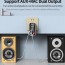 Andowl® Πομπός Ήχου Δέκτης 2RCA Aux Wireless Audio Adapter με Τηλεχειριστήριο & Υποστήριξη Κάρτας TF & USB Flashdrive Φορτιστής Τοίχου Κ16