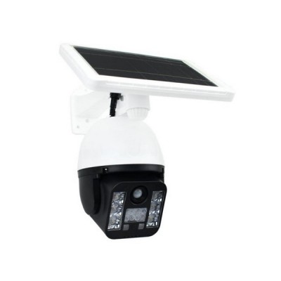 FOYU Ηλιακό Φωτιστικό 6 LED SMD σε Σχήμα Κάμερας με Ανιχνευτή Κίνησης - Λευκό
