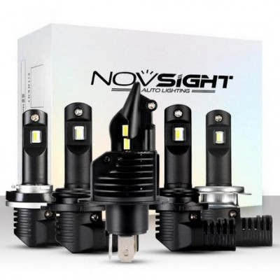 2x NOVSIGHT Λαμπτήρες LED Φώτα Πορείας Η7 6500K 60W 8000Lm A500 N20B
