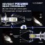 2x NOVSIGHT Aδιάβροχοι Λαμπτήρες LED H4 Φώτα Πορείας Λευκού Φωτισμού 360° 80W 14400LM 5500K A500 N16