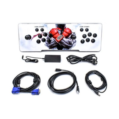 HD Κονσόλα Ρετρό για 2 Παίχτες 2448 σε 1 YOG Pandora Box 3D Arcade Games Fighting Edition HDMI, VGA, USB - ABS Λευκό