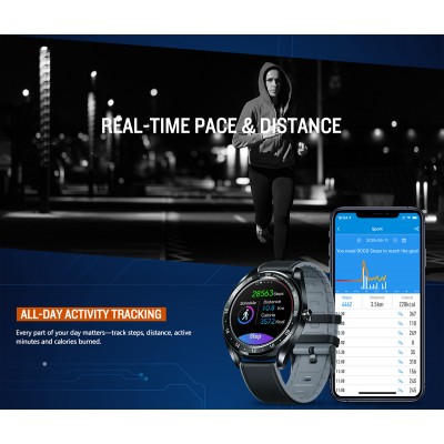 Αδιάβροχο Smartwatch με Οθόνη Αφής - Zeblaze NEO 1.3inch Full-round Touch Screen Blood Pressure Heart Rate Monitor