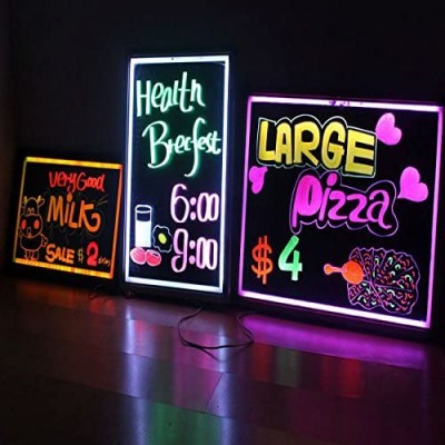 Διαφημιστικός Φωτιζόμενος Πίνακας LED με Εναλλασσόμενα Χρώματα 60x40