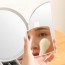 Τριπλός Στρογγυλός Καθρέφτης με Φωτισμό LED, Θήκη Μακιγιάζ & Έξτρα Μίνι Μεγεθυντικό Καθρεφτάκι - FoldAway Lighted Makeup Mirror