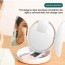 Τριπλός Στρογγυλός Καθρέφτης με Φωτισμό LED, Θήκη Μακιγιάζ & Έξτρα Μίνι Μεγεθυντικό Καθρεφτάκι - FoldAway Lighted Makeup Mirror
