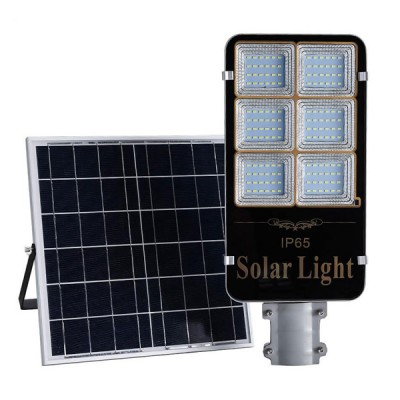 Ηλιακός Προβολέας Δρόμου 200W Solar Street Light M-200N Φωτιστικό Εξωτερικού Χώρου με Φωτοβολταϊκό Πάνελ
