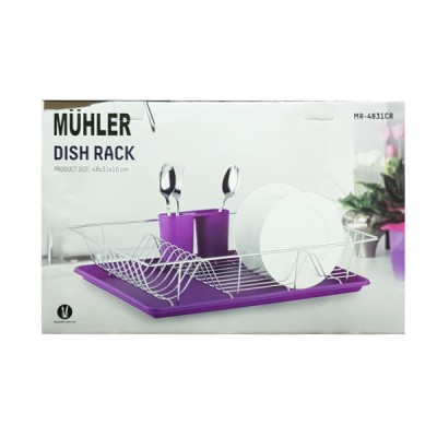 Πιατοθήκη Muhler MR-4831CR 48x31x10cm, Purple