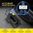 Mini Τρόμπα Έκτακτης Ανάγκης Αυτοκινήτου 150 PSI CarSun® με Φακό, Οθόνη Αφής για Ρύθμιση & Προβολή Πίεσης, Χειρολαβή, 12V Κομπρεσέρ Αέρος, C3012-1