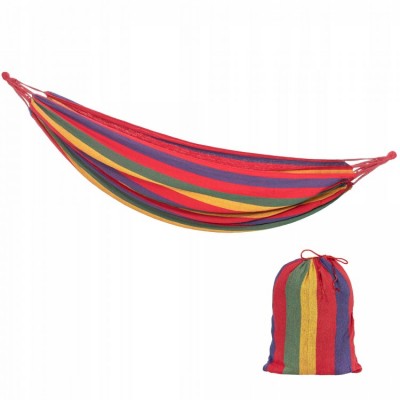 Διπλή Αιώρα Υφασμάτινη Πολύχρωμη - Double Camping Hammock