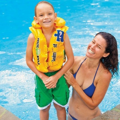 Παιδικό Φουσκωτό Γιλέκο - Σωσίβιο Κολύμβησης για Παιδιά - INTEX Deluxe Swim Vest 3-6 ετών